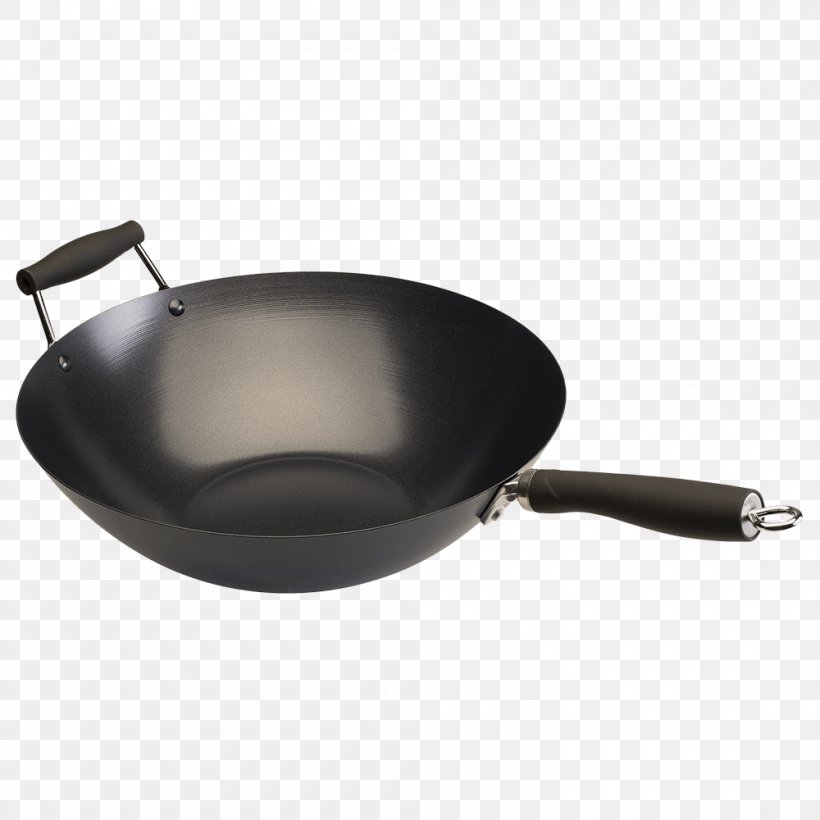 Wok Non-stick Surface Carbon Steel Frying Pan, PNG, 1000x1000px, Wok, Aluminized Steel, Carbon Steel, Cast Iron, Chef Download Free