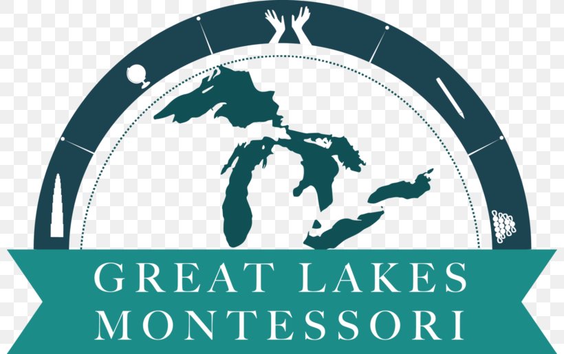 Great Lakes Montessori T-shirt Michigan, PNG, 800x515px, Great Lakes, Brand, Education, Lake, Logo Download Free