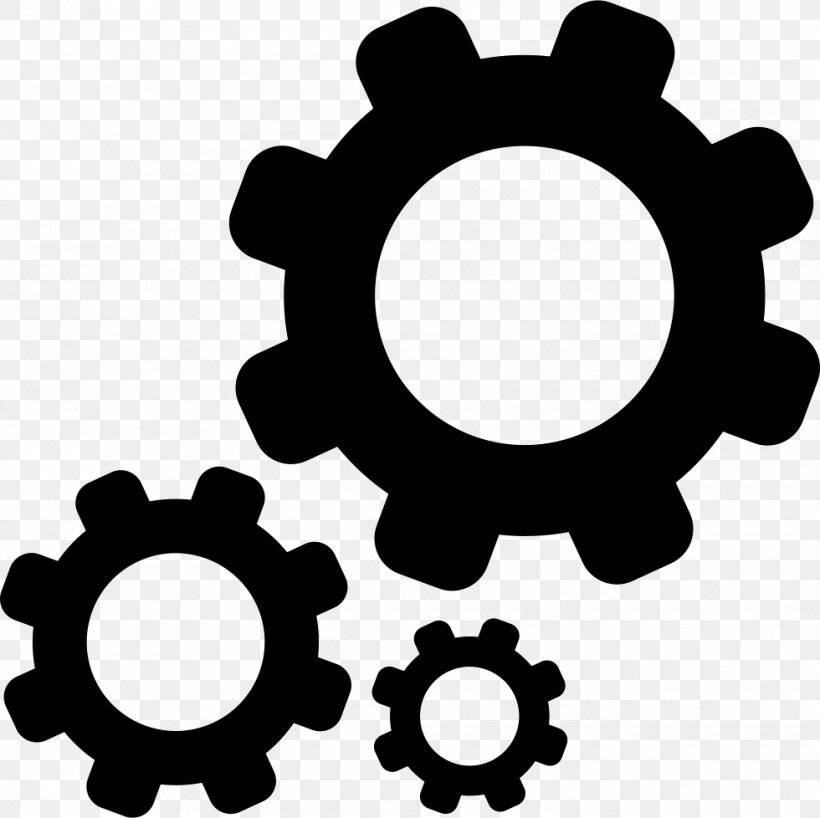 Gears, PNG, 980x978px, Tool, Black, Black And White, Data, Hardware Accessory Download Free