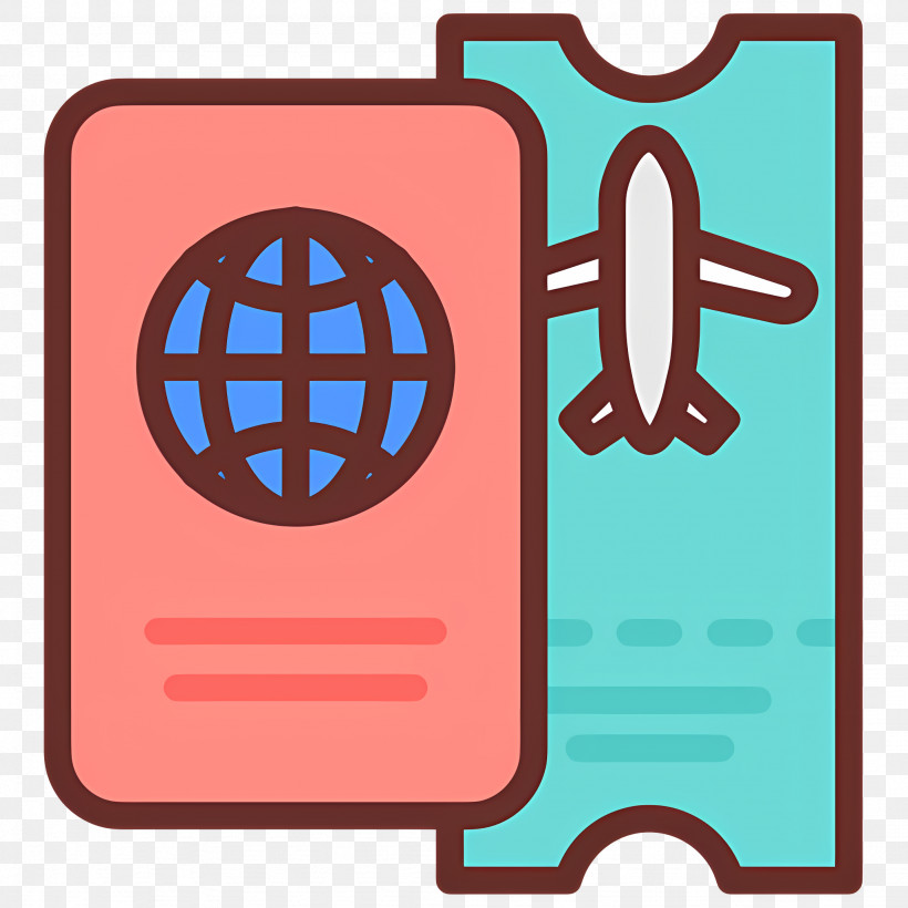 Passport Ticket - Passport And Airplane Ticket PNG