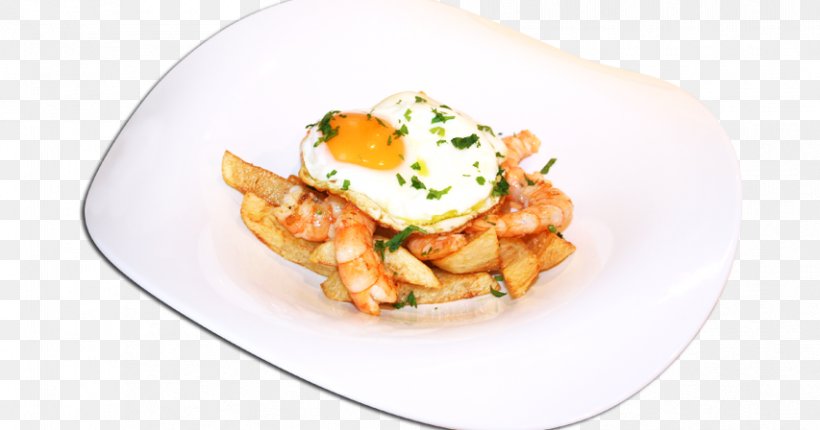 Vegetarian Cuisine Gambas Al Ajillo Fried Egg French Fries Breakfast, PNG, 853x448px, Vegetarian Cuisine, Al Ajillo, Breakfast, Brunch, Cuisine Download Free