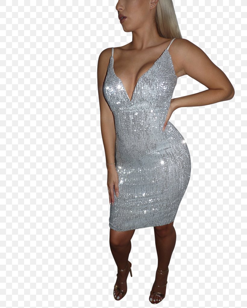 Sequin Dress Fringe Silver Shoulder, PNG, 768x1024px, Sequin, Bodycon Dress, Choker, Cocktail Dress, Day Dress Download Free