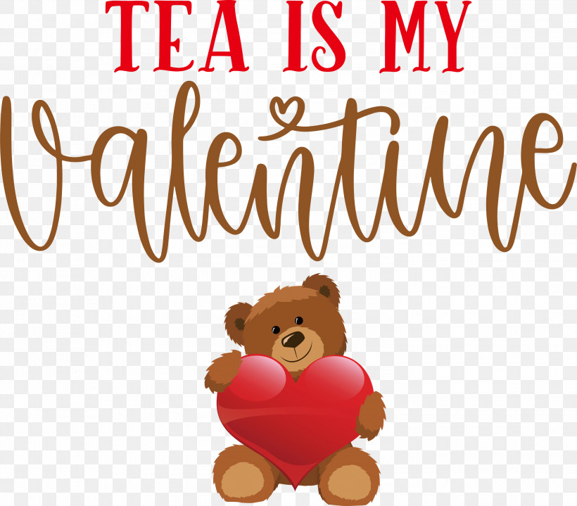 Tea Is My Valentine Valentines Day Valentine, PNG, 3000x2633px, Valentines Day, Bears, Biology, Logo, M Download Free