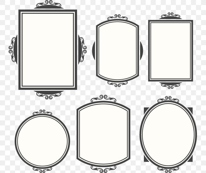 Euclidean Vector Picture Frame Download, PNG, 751x690px, Picture Frame, Makeup Mirror, Point, Retro Style, Window Download Free