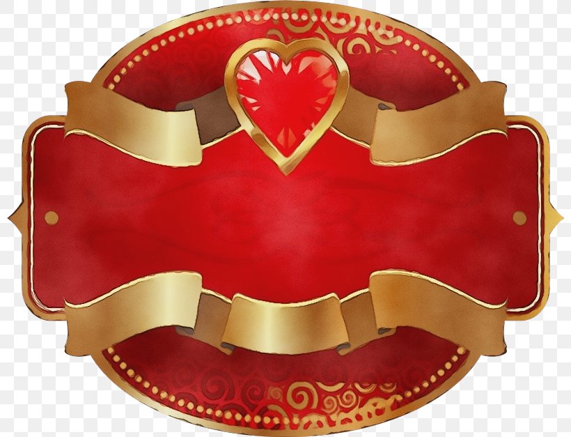 Red Heart Fashion Accessory Buckle Emblem, PNG, 800x627px, Watercolor, Belt Buckle, Buckle, Emblem, Fashion Accessory Download Free