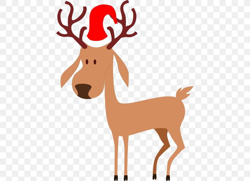 Rudolph Reindeer Santa Claus Christmas Clip Art, PNG, 450x594px, Rudolph, Animal Figure, Animation, Antler, Christmas Download Free