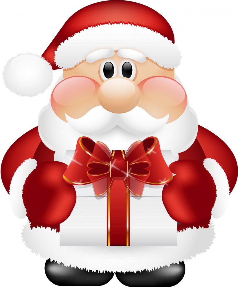 Santa Claus Reindeer Christmas Gift Clip Art, PNG, 1899x2297px, Santa Claus, Christmas, Christmas Decoration, Christmas Ornament, Cuteness Download Free