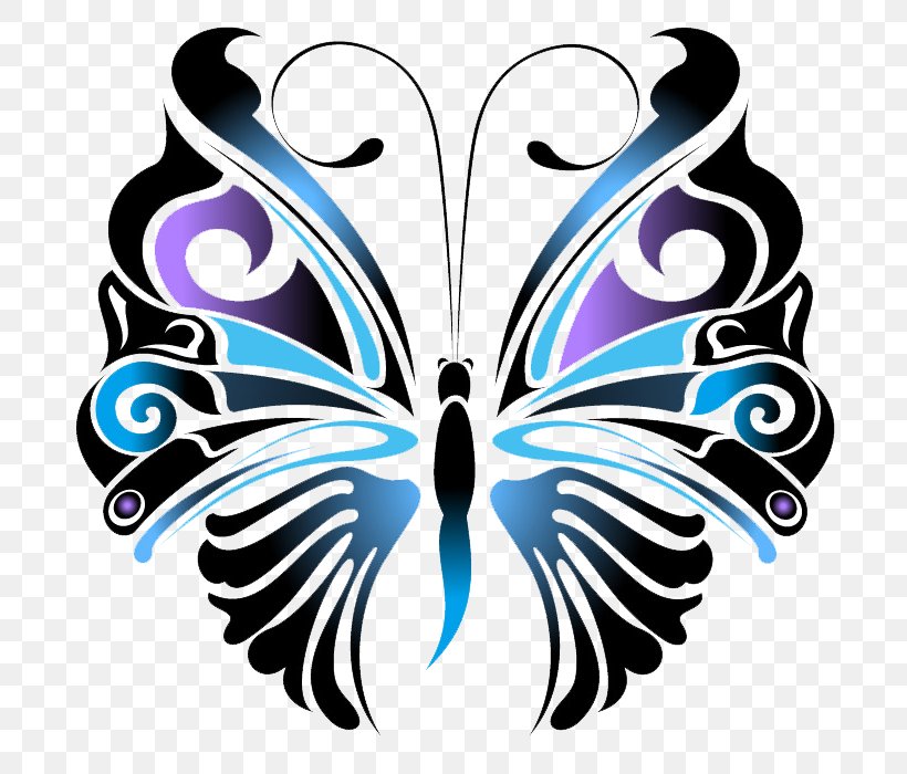 Butterfly Tattoo Stencil Drawing, PNG, 700x700px, Butterfly, Art, Butterflies And Moths, Drawing, Idea Download Free