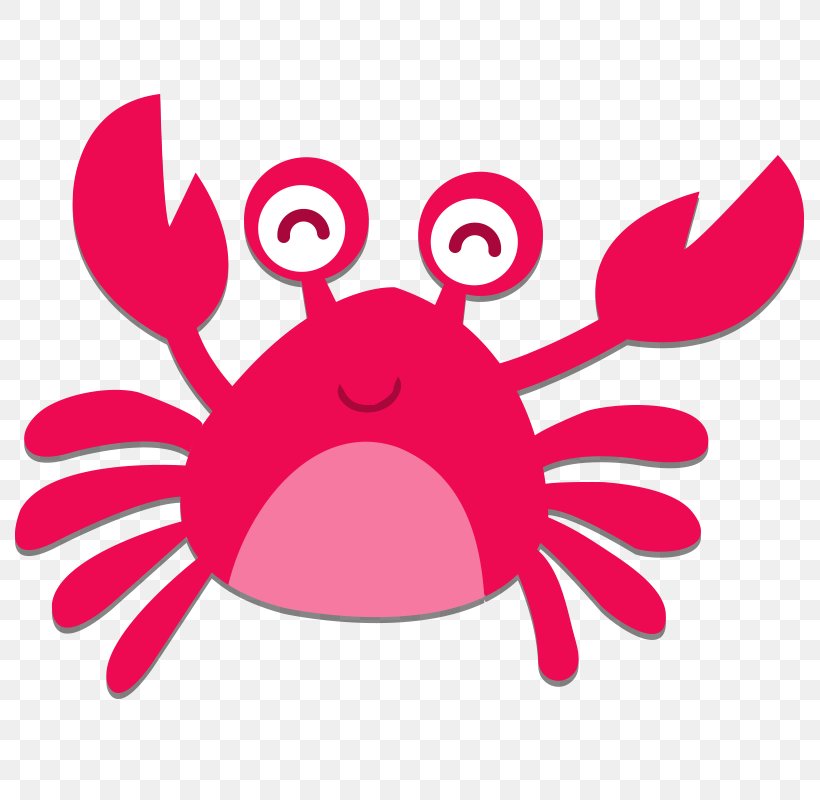 Crab Cartoon Sticker Clip Art, PNG, 800x800px, Watercolor, Cartoon, Flower, Frame, Heart Download Free