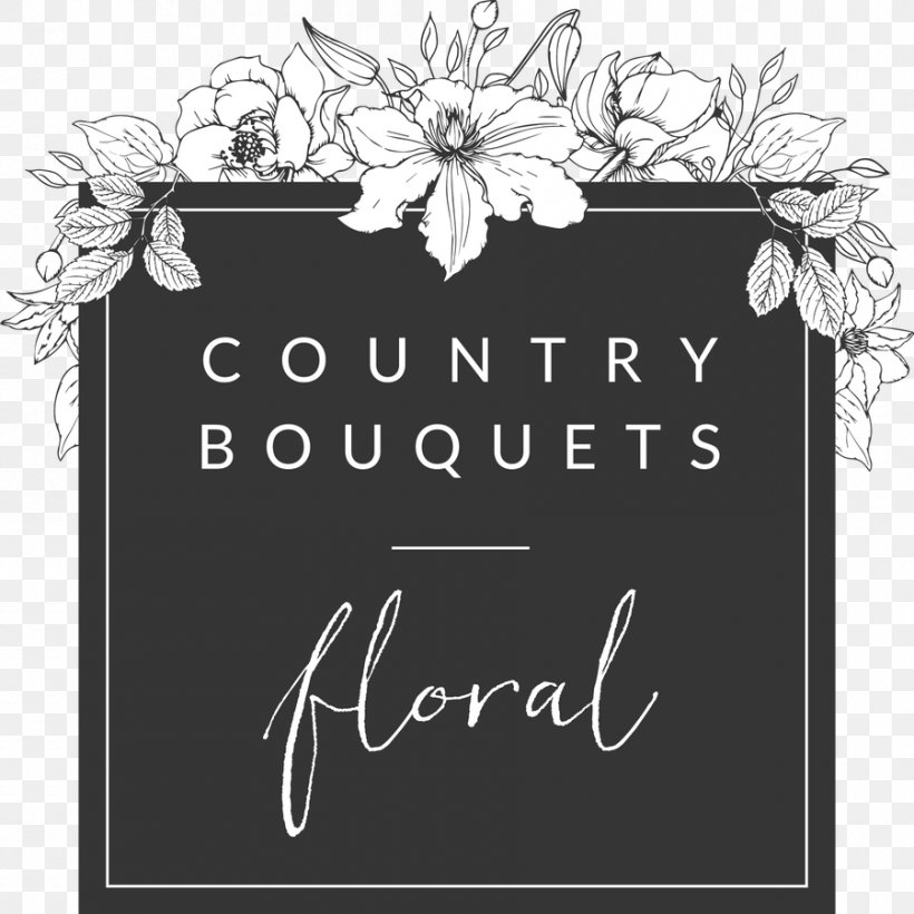 Floral Design Wedding Logo Flower Bouquet, PNG, 900x900px, Floral Design, Art, Bellingham, Black And White, Brand Download Free