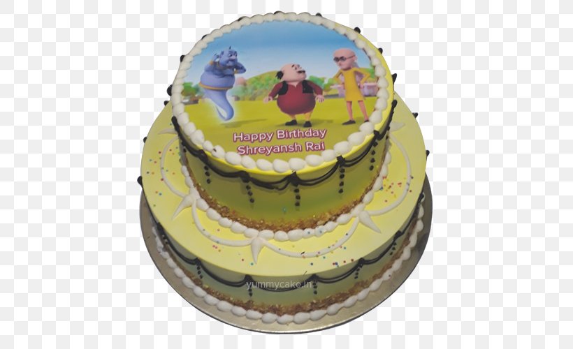 Birthday Cake Buttercream Patlu Cake Decorating Sugar Cake, PNG, 500x500px, Birthday Cake, Apple Cake, Birthday, Buttercream, Cake Download Free