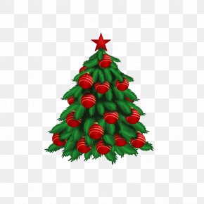 Christmas Tree - Christmas New Years Day Happiness Wish PNG
