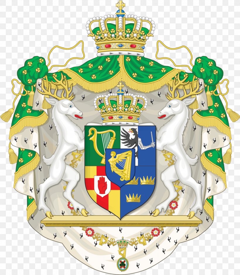 Kingdom Of Ireland Coat Of Arms Of Ireland Crest, PNG, 1600x1835px, Ireland, Christmas Ornament, Coat Of Arms, Coat Of Arms Of Ireland, Coat Of Arms Of Mexico Download Free