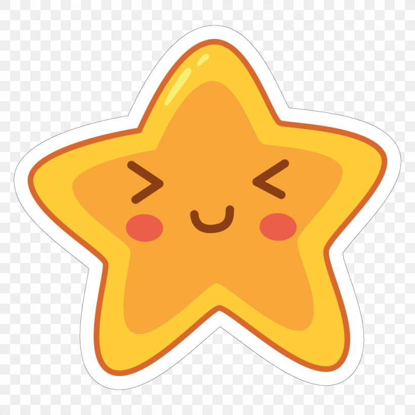 Sticker Star Clip Art, PNG, 1000x1000px, Sticker, Decal, Emoticon, Face, Ktype Mainsequence Star Download Free