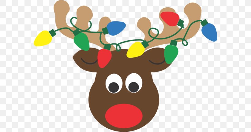 Reindeer Clip Art Christmas Graphics Christmas Lights Santa Claus, PNG, 600x432px, Reindeer, Christmas Day, Christmas Graphics, Christmas Lights, Christmas Ornament Download Free