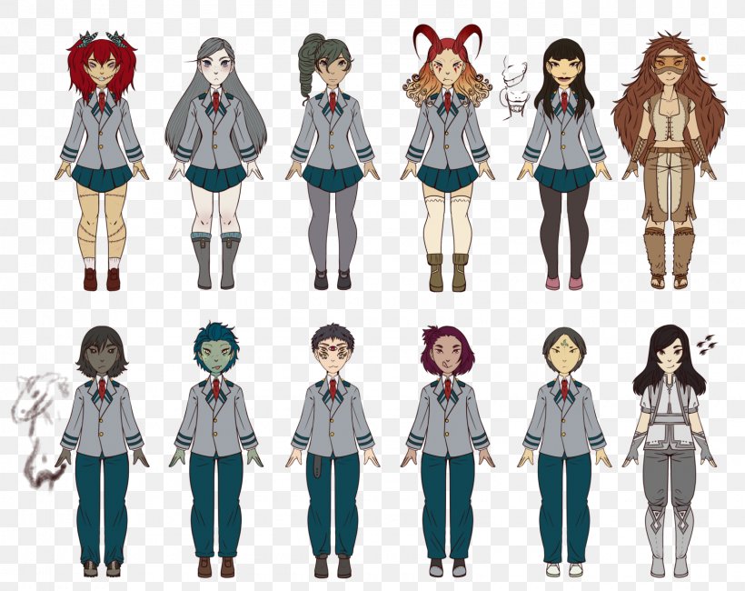 School Uniform My Hero Academia Student Clothing, PNG, 1600x1270px, Watercolor, Cartoon, Flower, Frame, Heart Download Free
