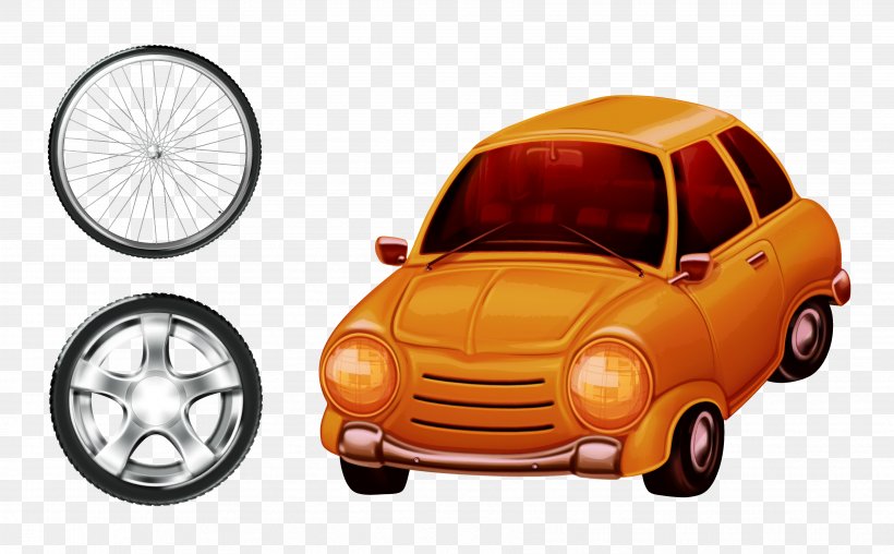 Car Wheel, PNG, 3528x2186px, Car, Automotive Design, Brand, Cartoon, Classic Car Download Free