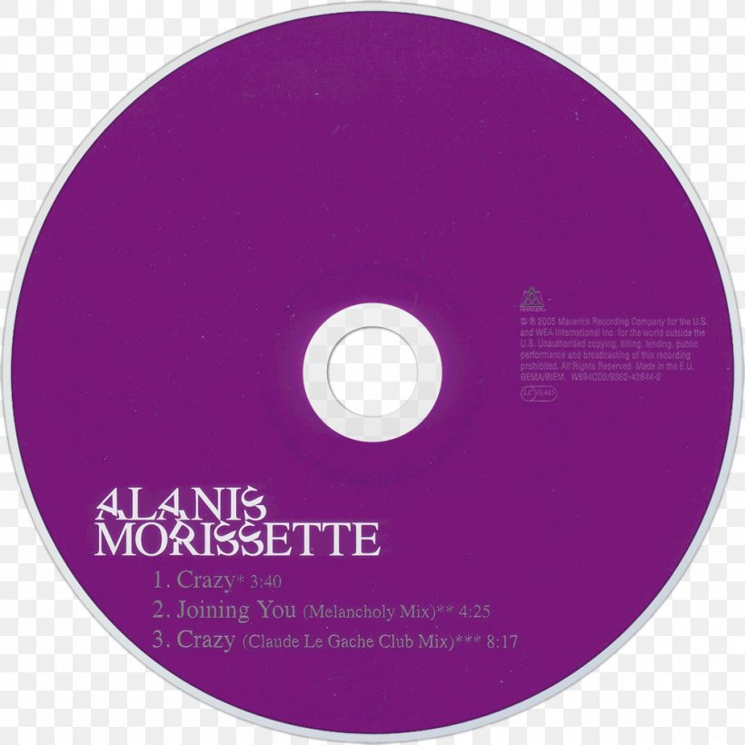 Compact Disc Crazy Flavors Of Entanglement Havoc And Bright Lights Feast On Scraps, PNG, 1000x1000px, Compact Disc, Alanis Morissette, Brand, Crazy, Data Storage Device Download Free