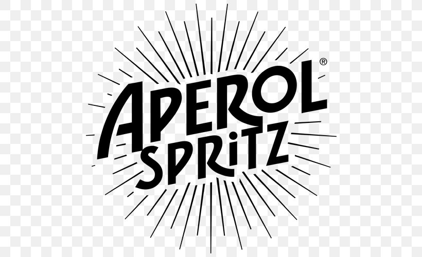 Aperol Spritz Aperol Spritz Apéritif Italian Cuisine, PNG, 500x500px, Aperol, Aperol Spritz, Area, Black And White, Brand Download Free