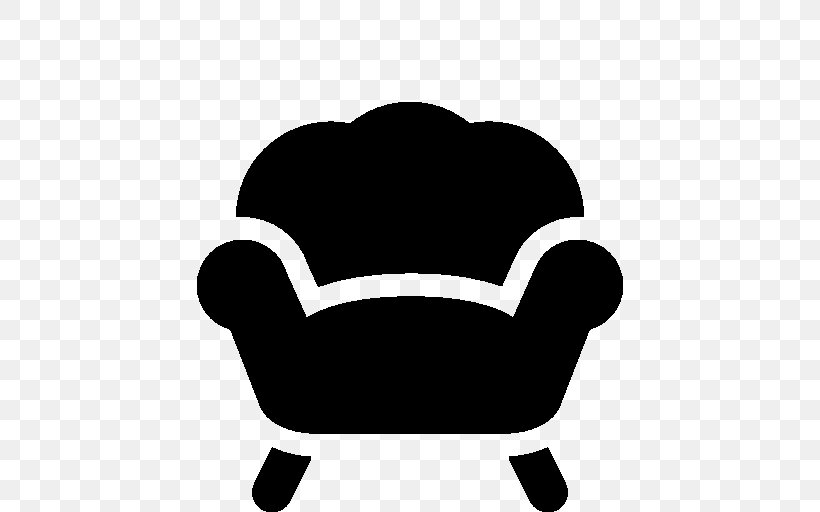 Chair Couch Furniture, PNG, 512x512px, Chair, Black, Black And White, Club Chair, Couch Download Free