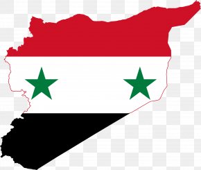 Map - Flag Of Syria Map PNG