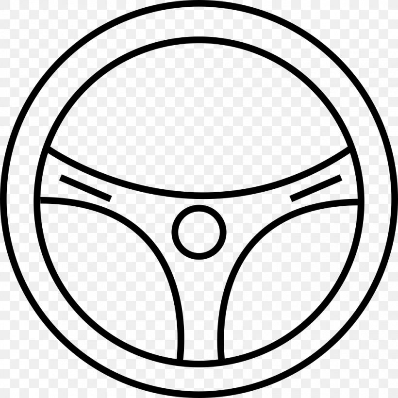 Car Motor Vehicle Steering Wheels, PNG, 980x980px, Car, Area, Black, Black And White, Driving Download Free
