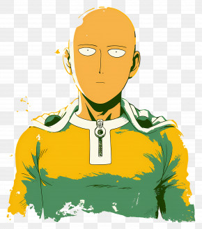 Saitama - Bald Hero In Cape PNG