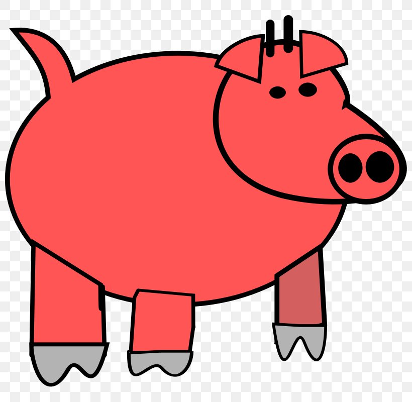 Domestic Pig The Three Little Pigs Clip Art, PNG, 800x800px, Pig, Animation, Area, Art, Artwork Download Free