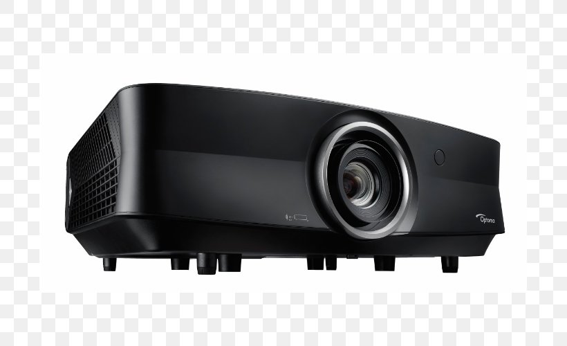 Optoma Corporation Home Theater Systems 4K Resolution Optoma UHZ65 3840 X 2160 DLP Projector, PNG, 705x500px, 4k Resolution, Optoma Corporation, Audio Receiver, Brightness, Digital Light Processing Download Free