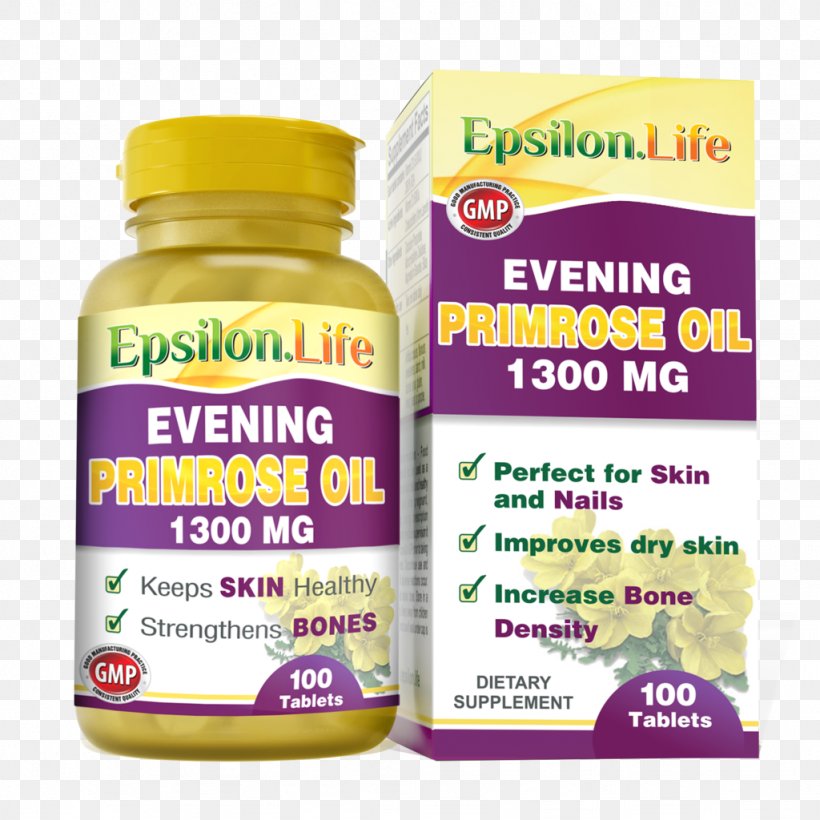 Dietary Supplement Common Evening-primrose Capsule Softgel Oil, PNG, 1024x1024px, Dietary Supplement, Brand, Capsule, Common Eveningprimrose, Epsilon Download Free