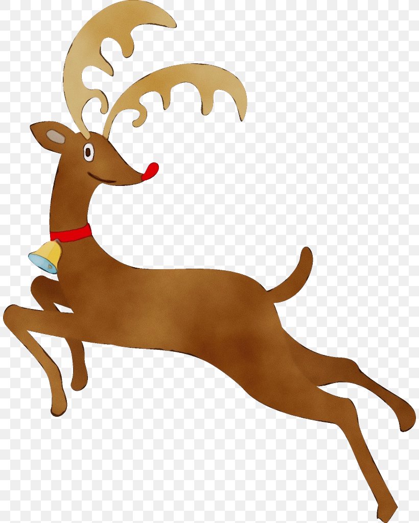 Reindeer, PNG, 808x1024px, Watercolor, Animal Figure, Antelope, Antler, Deer Download Free