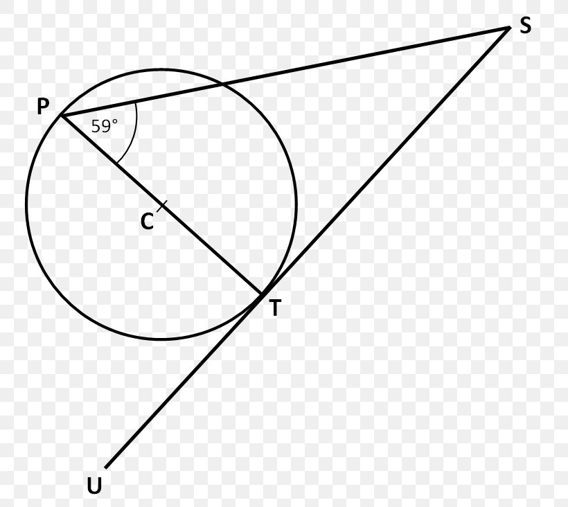 Triangle - Triangle Tangent Lines To Circles Point PNG