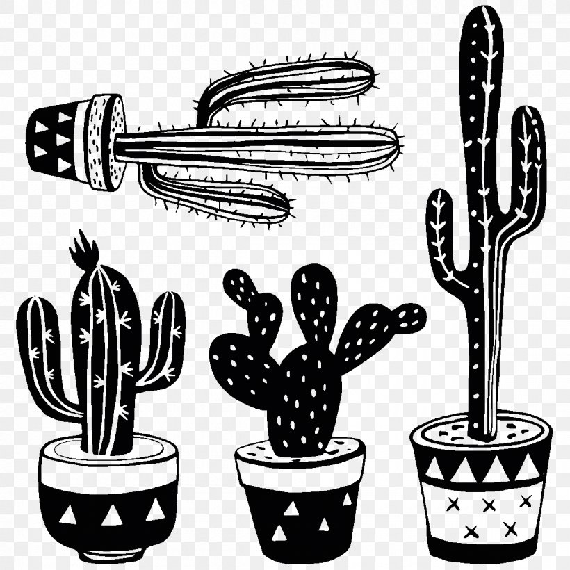 Vector Graphics Stock Photography Illustration Royalty-free Cactus, PNG, 1200x1200px, Stock Photography, Black And White, Cactus, Drawing, Flowering Plant Download Free