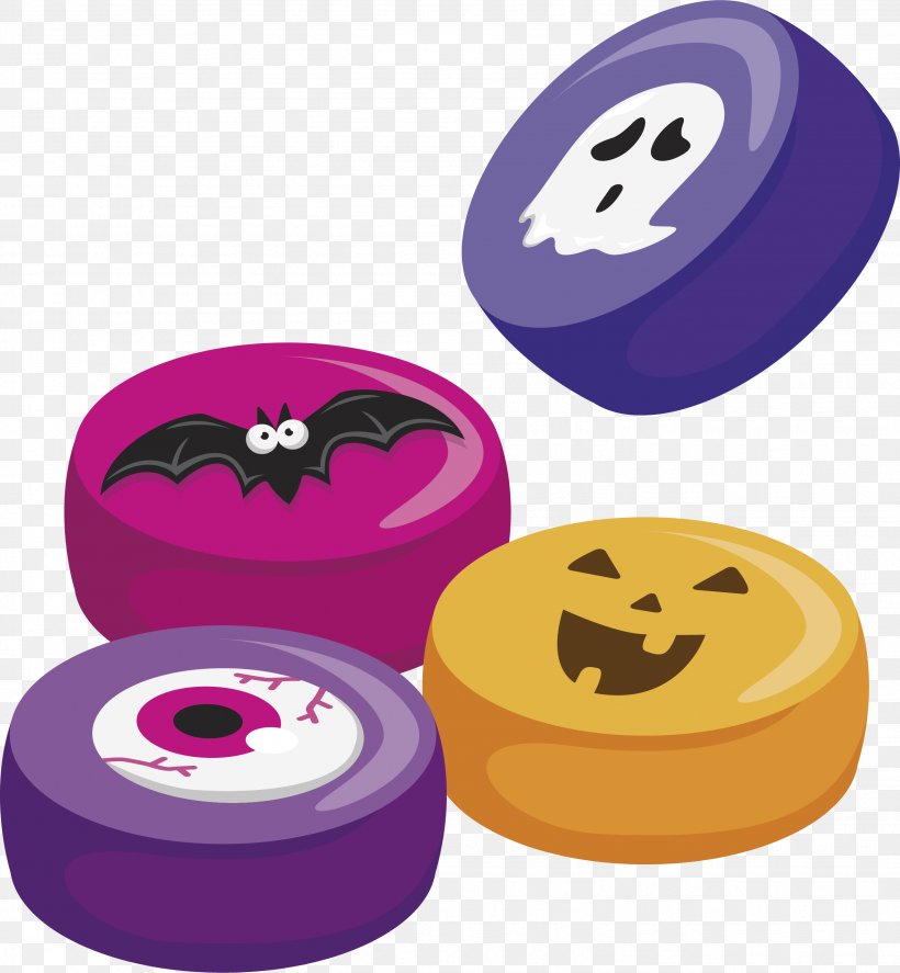 Halloween Candy Clip Art, PNG, 2651x2868px, Halloween, Candy, Designer, Purple, Smile Download Free