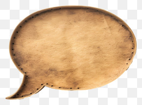 Speech Bubble - Wooden Speech Bubble With Rustic Texture PNG