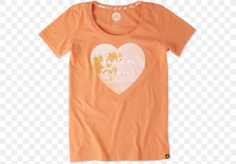 T-shirt Sleeve Neck Font, PNG, 570x570px, Tshirt, Active Shirt, Clothing, Neck, Orange Download Free