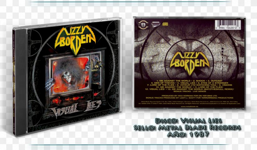 Visual Lies Lizzy Borden Compact Disc DVD Reissue, PNG, 909x531px, Watercolor, Cartoon, Flower, Frame, Heart Download Free