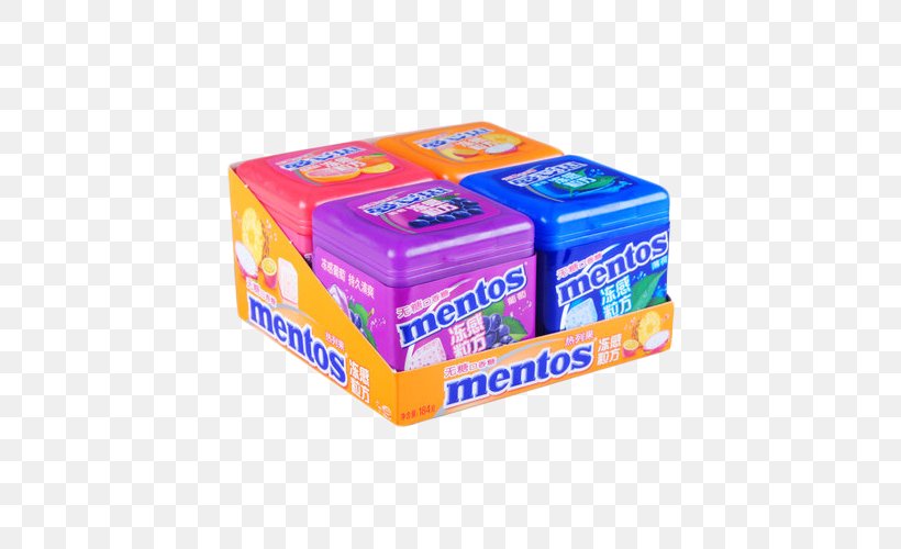 Chewing Gum Mentos Candy Sugar Mint, PNG, 500x500px, Chewing Gum, Bubble Gum, Candy, Chewing, Confectionery Download Free