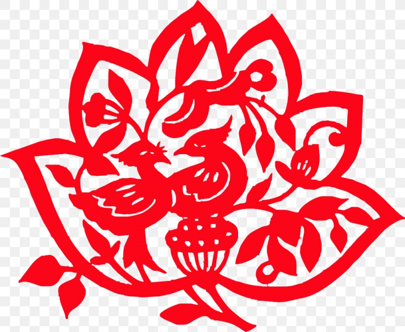 Chinese Paper Cutting Papercutting Chinese New Year, PNG, 1024x840px, Watercolor, Cartoon, Flower, Frame, Heart Download Free