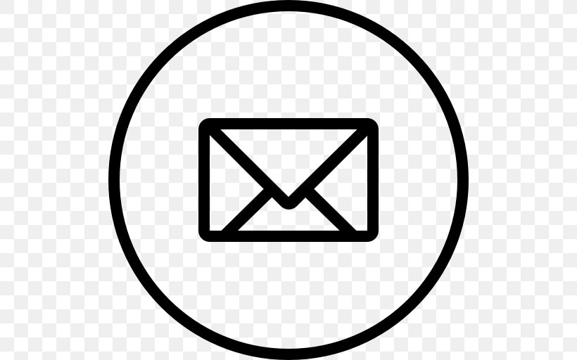 Symbol Email, PNG, 512x512px, Symbol, Area, Black, Black And White, Button Download Free