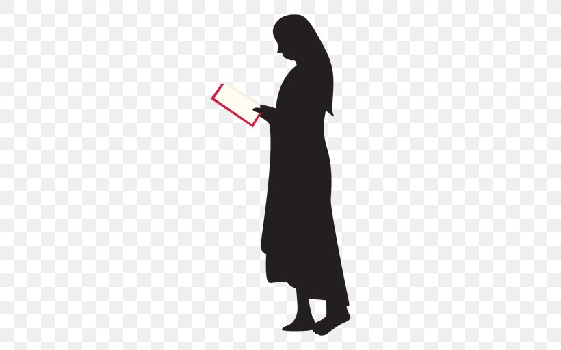 Silhouette Vector Graphics Book Woman, PNG, 512x512px, Silhouette, Book, Cityscape, Dress, Joint Download Free