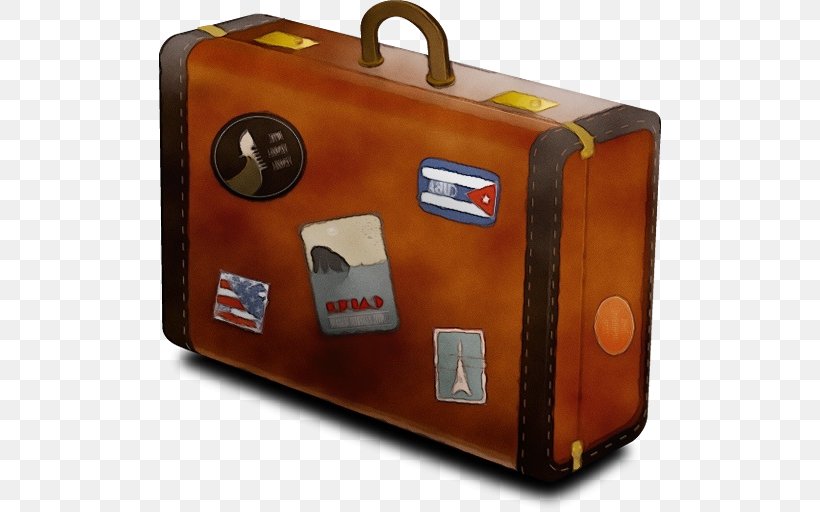 Suitcase Bag Briefcase Hand Luggage Baggage, PNG, 512x512px, Watercolor, Bag, Baggage, Briefcase, Hand Luggage Download Free