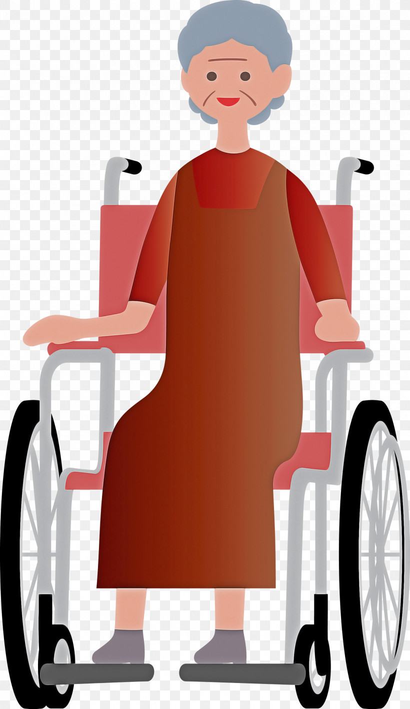 Grandma Wheelchair, PNG, 1736x3000px, Grandma, Cartoon, Chair, Health, Kumamoto Download Free
