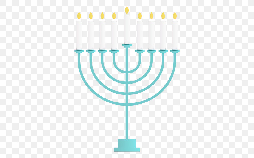 Hanukkah, PNG, 512x512px, Watercolor, Candle, Flat Design, Hanukkah, Jewish Holiday Download Free