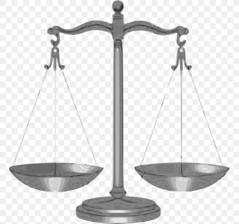 Measuring Scales Justice Judge Clip Art, PNG, 757x768px, Measuring Scales, Black And White, Civil Law, Court, Judge Download Free