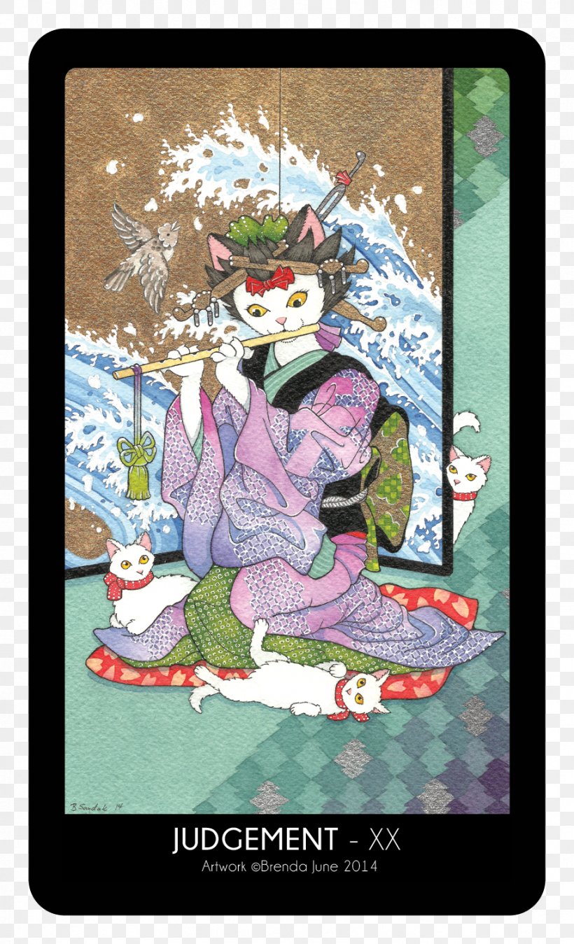 Tarot Judgement Major Arcana Playing Card, PNG, 914x1504px, Tarot, Art, Fictional Character, Flower, Greeting Download Free
