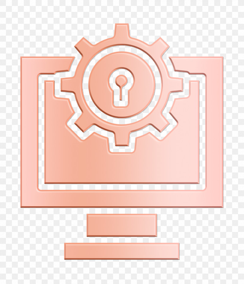 Cyber Icon Seo And Web Icon Computer Icon, PNG, 958x1116px, Cyber Icon, Computer Icon, Line, Peach, Pink Download Free