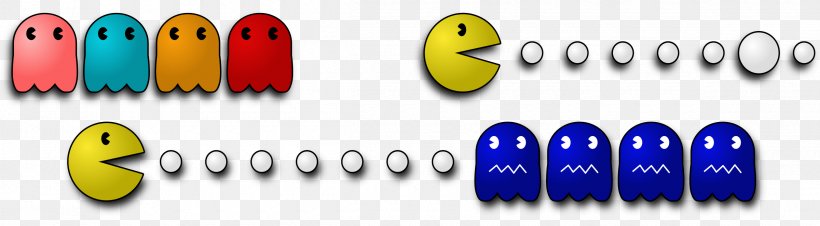 Ms. Pac-Man Ghosts Clip Art, PNG, 2400x663px, Pacman, Brand, Ghost, Ghosts, Ms Pacman Download Free
