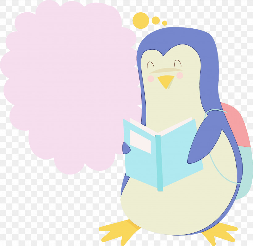 Penguins Purple Beak Meter, PNG, 3000x2923px, Back To School, Beak, Meter, Paint, Penguins Download Free