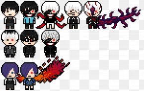 Ghoul - Tokyo Ghoul Pixel Art PNG
